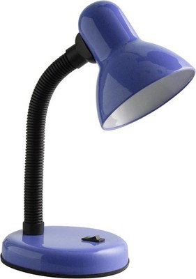 GTV RIO Retro LED Tischlampe E27 Schreibtischleuchte Blau flexibel 40W max
