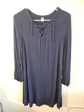 Old Navy Womans Long Sleeve Blue Dress Size S