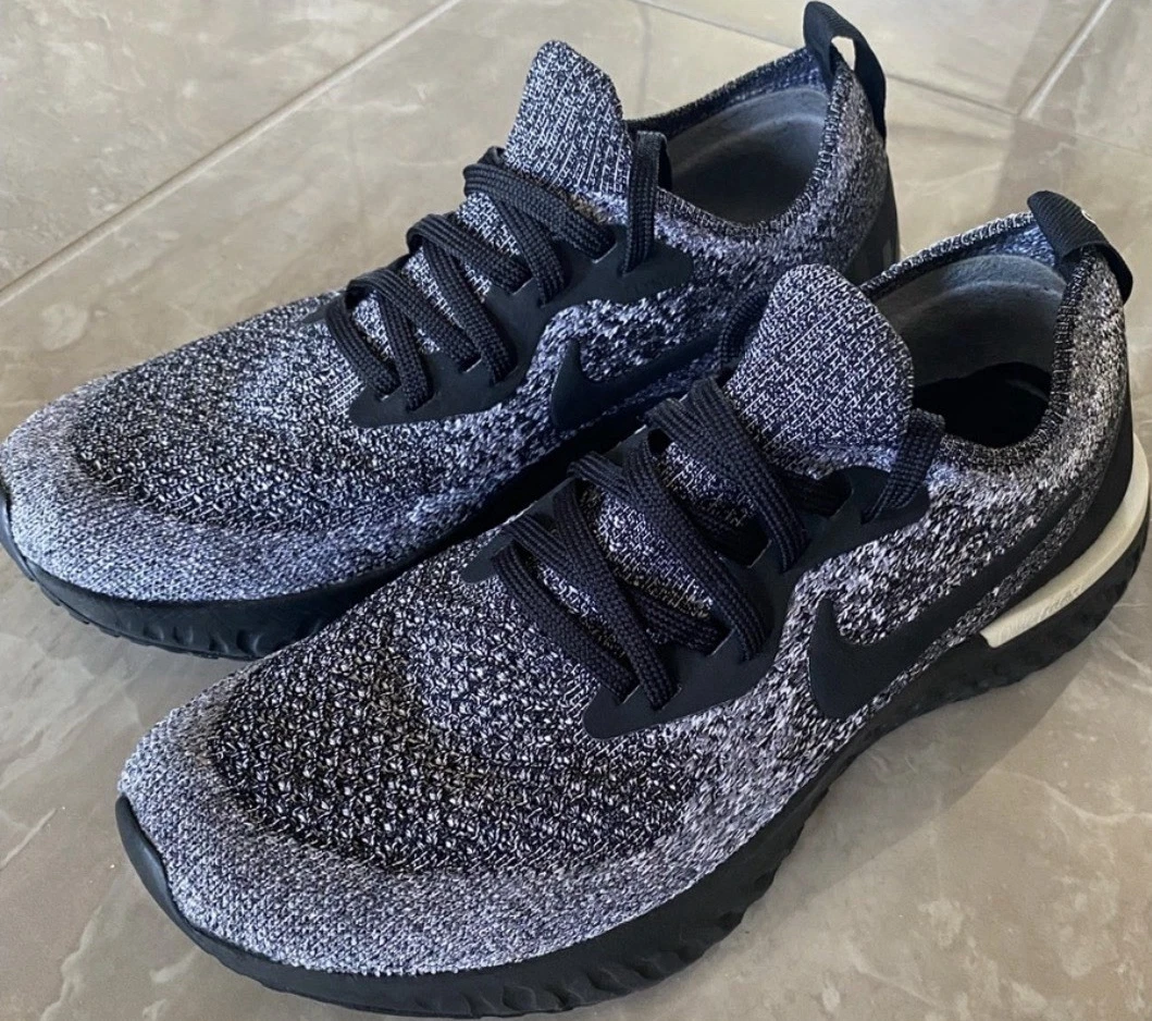 Nike Epic React Flyknit Sneakers ‘Cookies‎ & Cream’ / Mens 9.5 Size 9.5 - Nike Epic React Flyknit Cookies and Cream for  main image 3