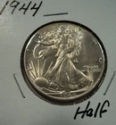 1944 Walking Liberty Silver Half Dollar AU/BU