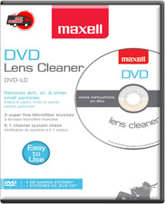 Maxell 190059 DVD Only Lens Cleaner, with Equipment Set Up and Enhancement