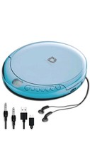 Portable CD Player, 60s Anti-Skip, Blue - Deluxe Products - New
