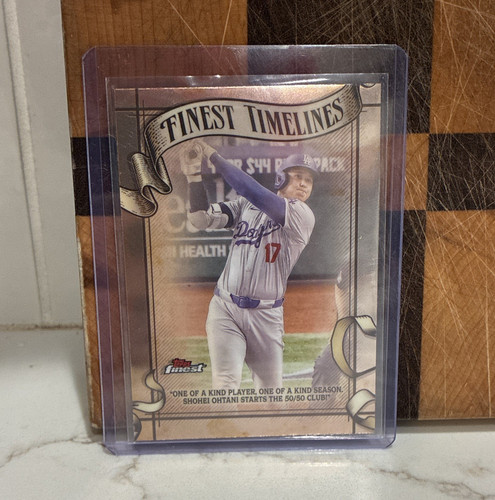 2025 Topps Finest Finest Timelines Insert Shohei Ohtani FT-12 Dodgers