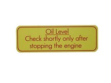 Sticker oil level for Mercedes US version A-MB-7 110x35mm
