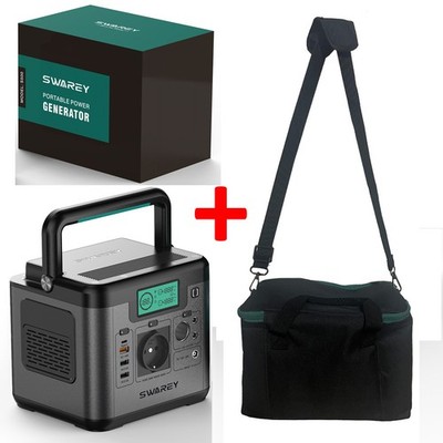 SWAREY Power Station 518.4Wh with Shoulder Strap Travel Bag AC Output, 65W USB-C