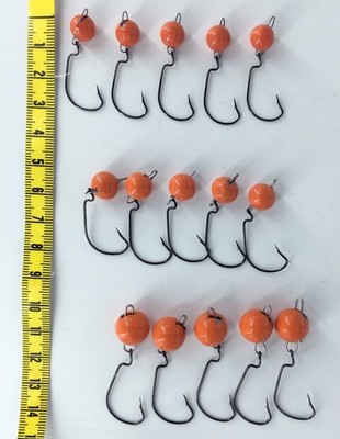 30 x Offsethaken+15Cheburashka 3;5;10Gr. Bottom Jigging  Freibewegliche Jigkopf