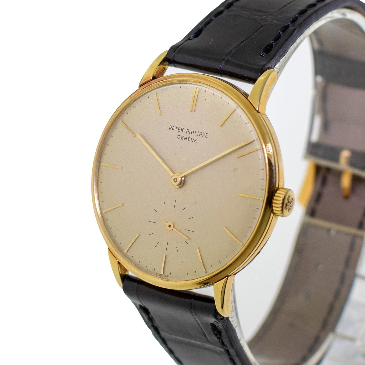 Patek Philippe — Patek Philippe Vintage Calatrava Yellow Gold Ivory Index Dial
