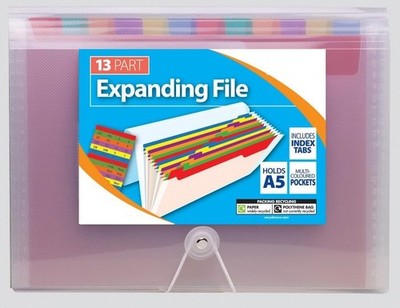 A5 Größe 13 Teile Erweiterbar Datei Organizer Ordner Regenbogen Farbe Dokument Brieftaschen