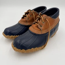 Vintage LL Bean Men's Size 8M Low Moc Duck Rubber Bean Boot Made In USA