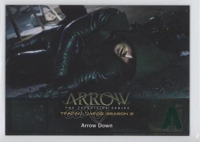 2015 Cryptozoic Arrow Season 2 Green Foil Stamp Oliver Queen Arrow Down #24 2o7