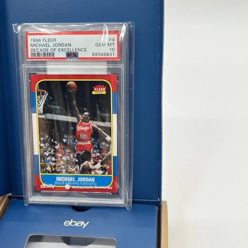 MICHAEL JORDAN 1996 Fleer #4 PSA 10 Decade of Excellence GEM Mint Chicago Bulls