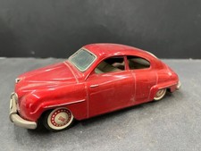 C4 VINTAGE Bandai 1958 Saab 93b Toy tin Friction..