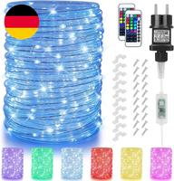 15M Led Schlauch Lichterkette AußEn Strom, Bunt Outdoor Lichterkette Lichtschlau