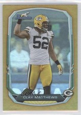 2013 Bowman Gold Rainbow Foil 11/75 Clay Matthews #83 3b7