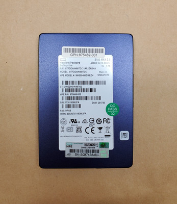 480GB Hewlett Packard Enterprise 5100 MAX 2.5'' SATA 6Gb/s MTFDDAK480TCC | Tested