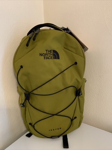 The North Face Women's Jester Laptop Backpack / Bookbag Sulphur Moss/TNF Black