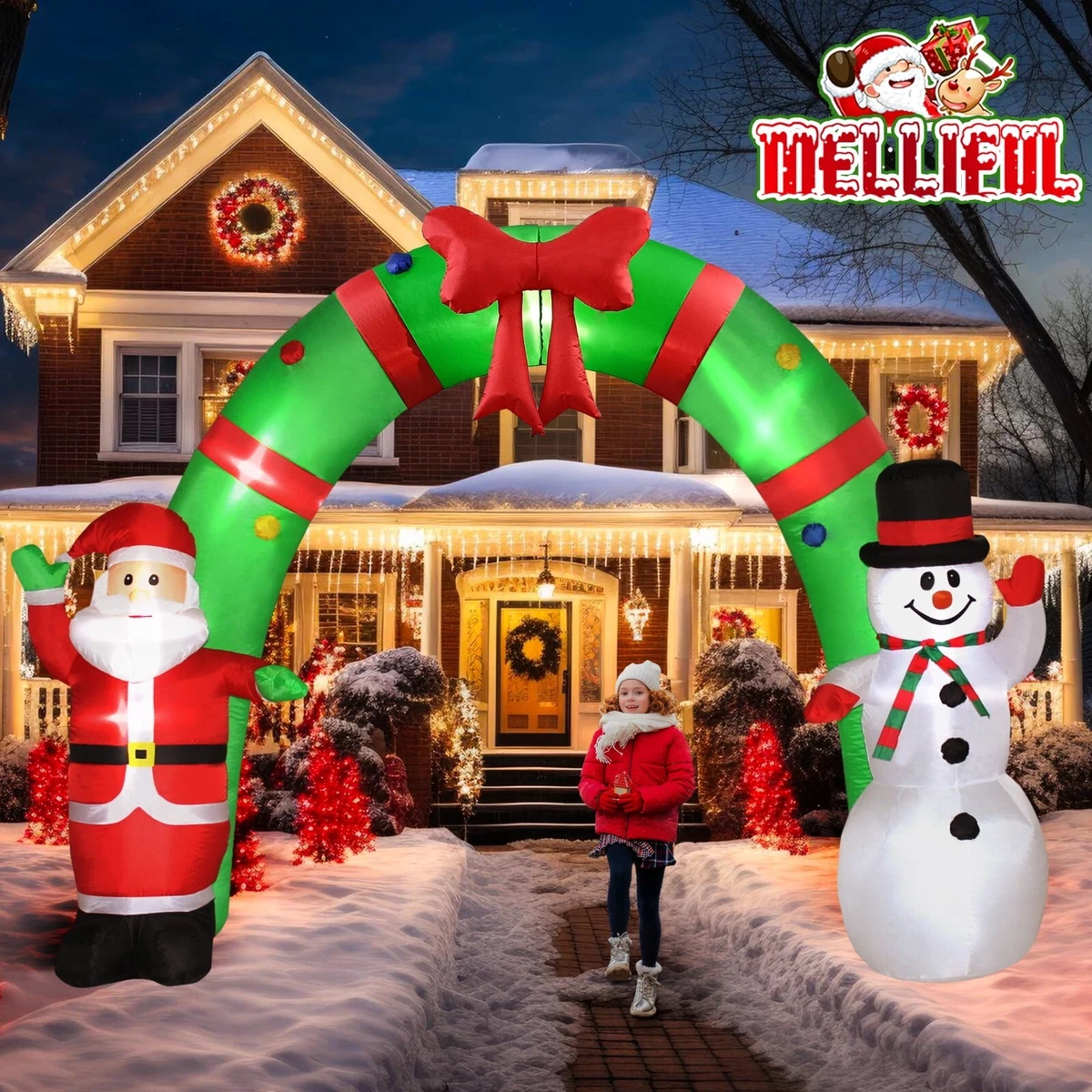 Inflatable christmas archway deals