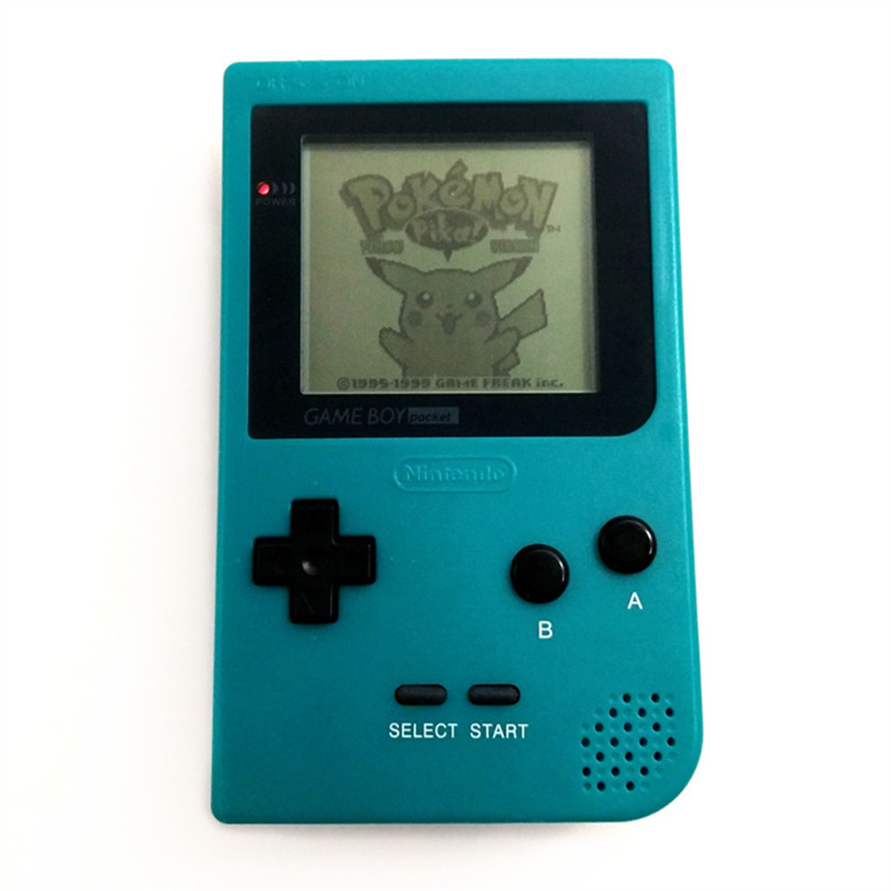 Retrofit Teal Green Nintendo Game Boy Pocket Game Console + Game
