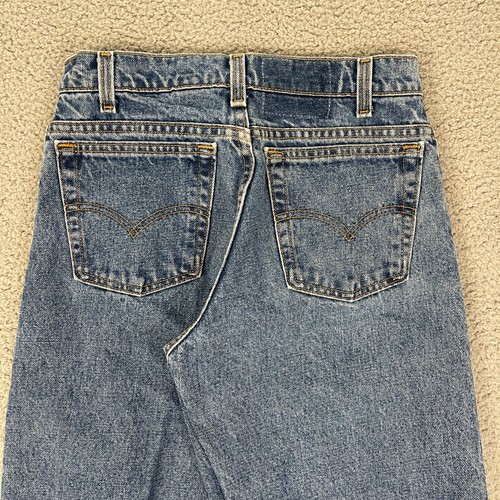 VTG Levis 550 Jeans Womens 28x30 Blue Great Fades High Waist Mom 90s Made in USA - Picture 4 of 10