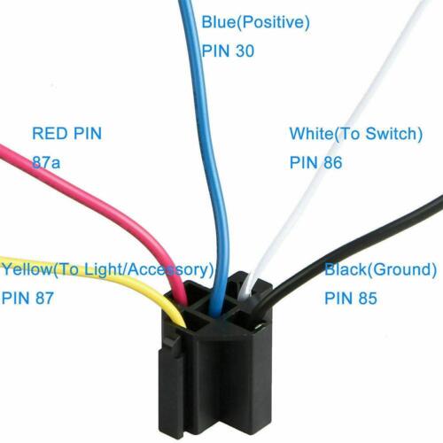 General Car Relay 12V/24V 40A 4/5-pin Wired Socket 5pcs юл G9O7 P2O3 B1V6 L U6G2 - Picture 9 of 10