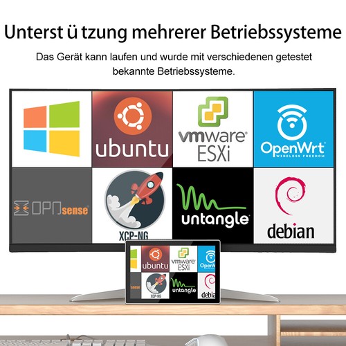 All In One Pc Intel 12th Gen Computer 16GB 256GB SSD + 256GB eMMC WINDOWS 11 PRO - Bild 4 von 11