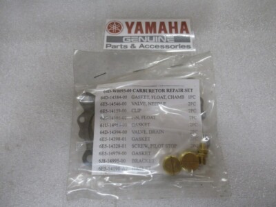 C70 Genuine Yamaha 64D-W0093-00 Carburetor Repair Kit OEM New Factory Boat Parts