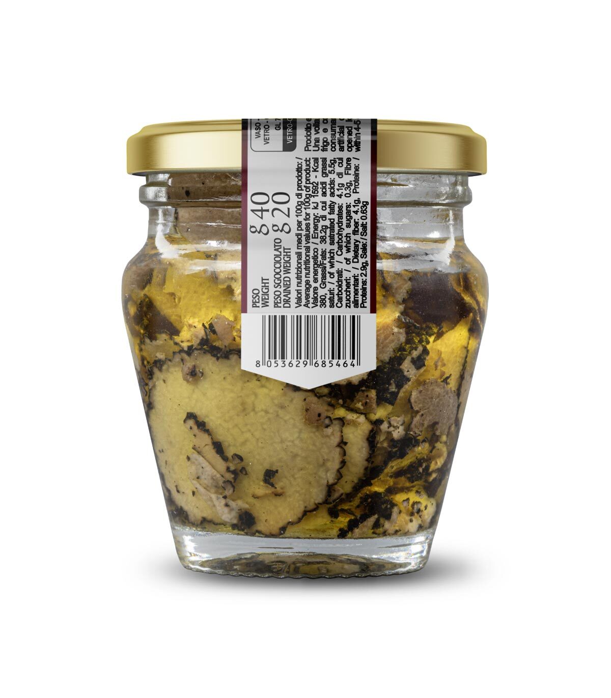 Tartufo Nero Estivo Scaglie in Olio EVO, Italiano - Vasetto 40g