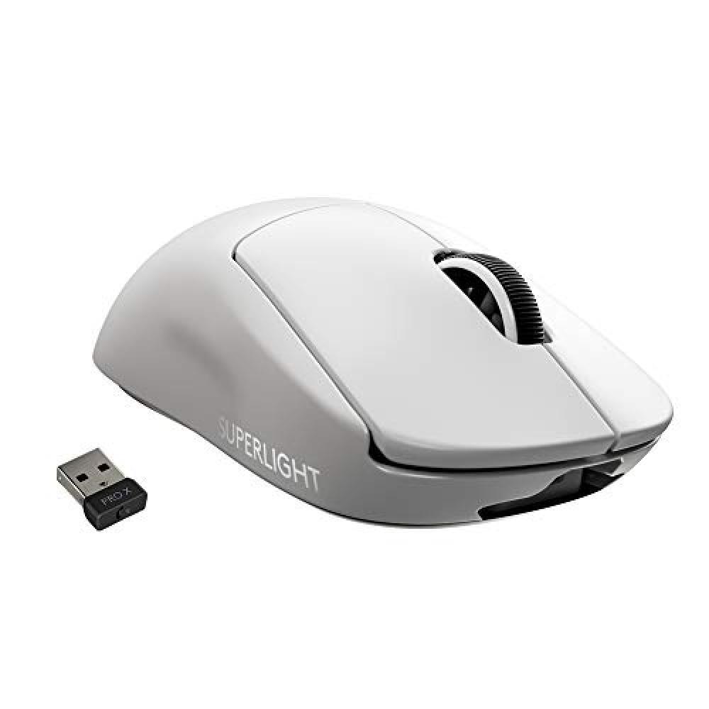 Logitech G PRO X SUPERLIGHT Mouse Gaming Wireless, Sensore HERO 25K, 25.600 DPI,