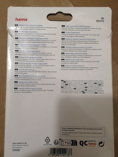 1x50 Hama CD/DVD Papierhüllen weiss SK CD/DVD Blu-ray Hülle | eBay