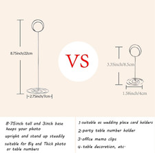 20 Pack 8.75 Inch Tall Table Number Holders Place Card Holder Table Picture H...
