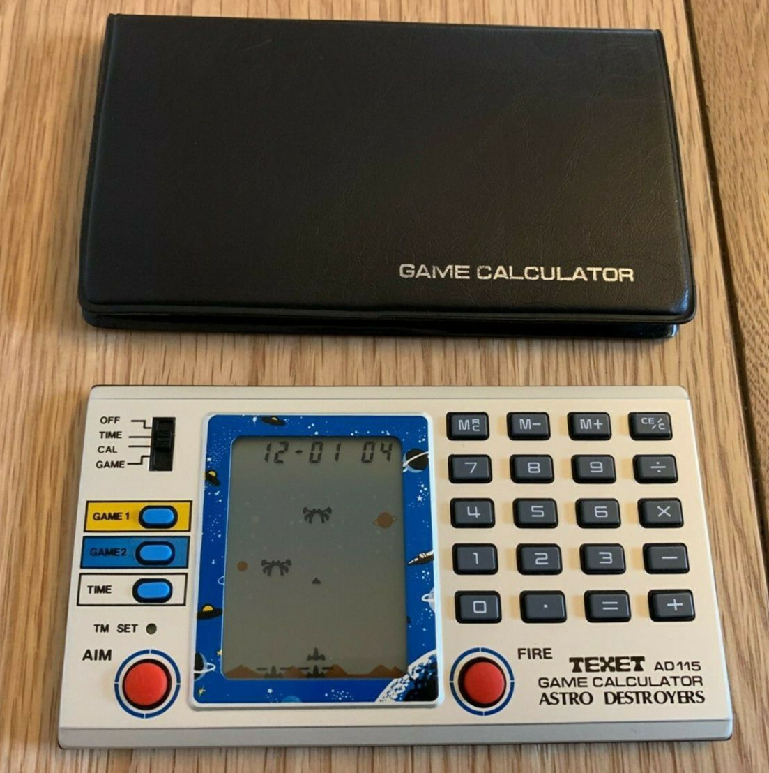 Texet Astro Destroyers AD115 1982 Taschenrechner - makellos -Riesiger Preisabsturz
