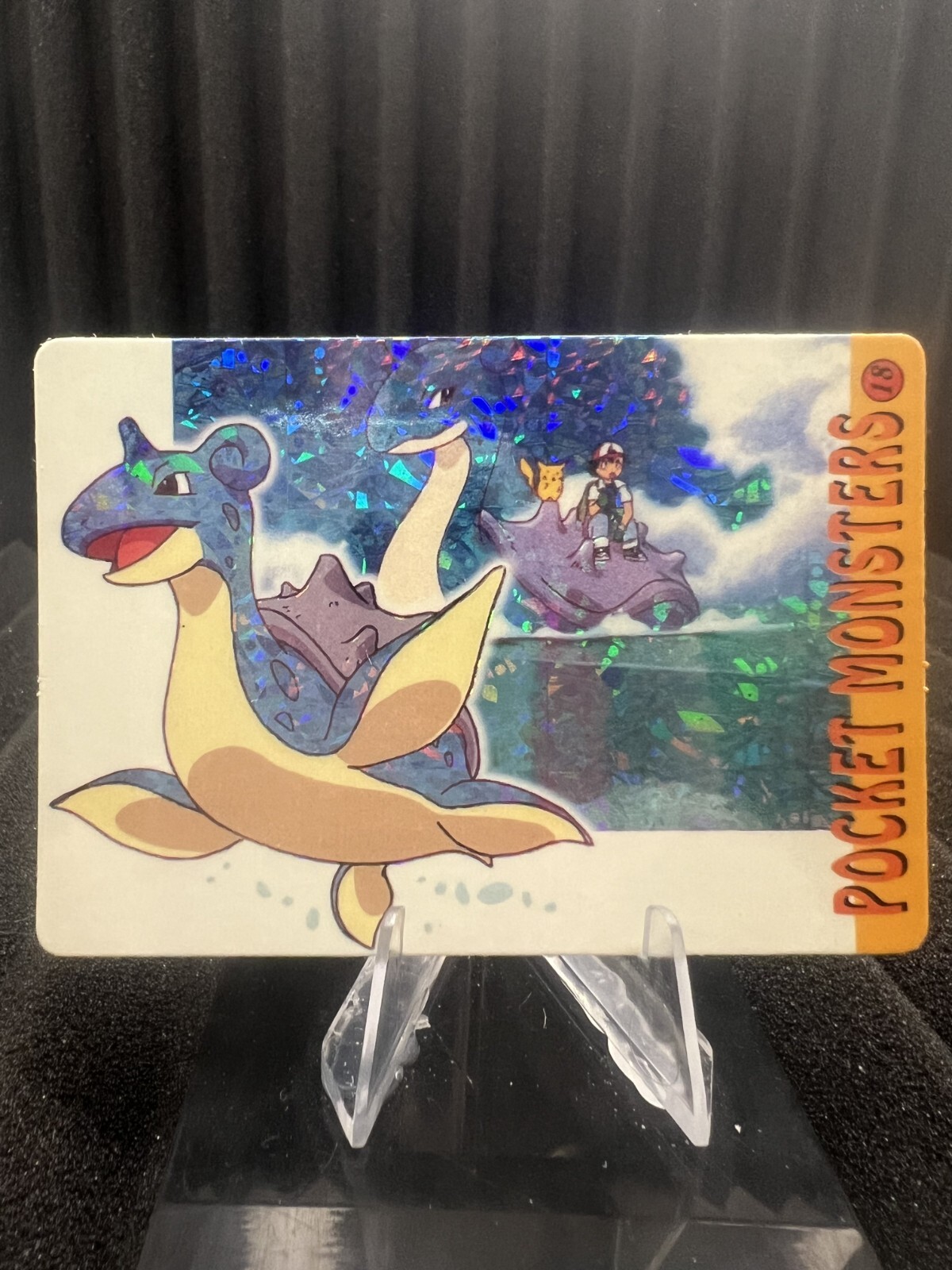 Vintage 1999 Pokemon HOLO Prism Sticker Bandai Pocket Monsters Vending