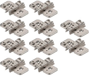 10x Blum Clip Top Kreuzmontageplatte 173H7100 Montageplatte 0 mm Topfscharnier