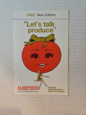 Vintage Albertson s Let s Talk Produce Recipes Cooking Hints Booket