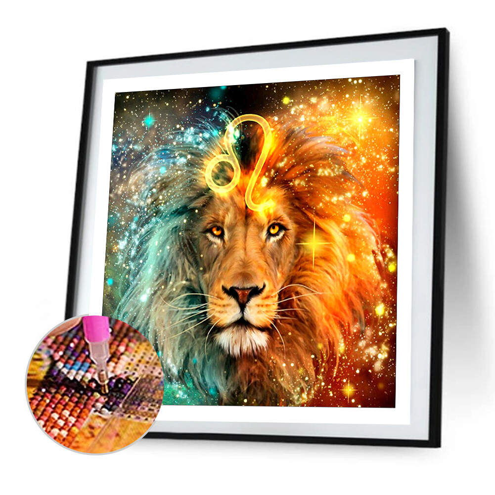 5D DIY Full Drill Diamond Painting Leo Cross Stitch Embroidery Mosaic