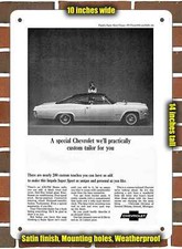 Metal Sign - 1965 Chevy Impala Ss 2- 10x14 Inches