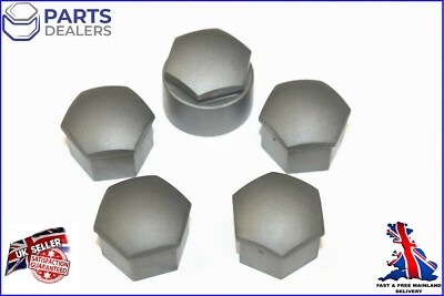 ORIGINAL RADMUTTERKAPPEN FÜR AUDI A1 A3 A4 A5 A6 Q5 A7 Q3 17mm BOLZENVERRIEGELUNG x5