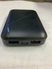 PowerBank B12: 2 USB Ports, 1 Charging Port, Battery 3.7V/6000mAh/22.2Wh - Black
