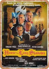 METAL SIGN - House of the Long Shadows (1983) - Vintage Look