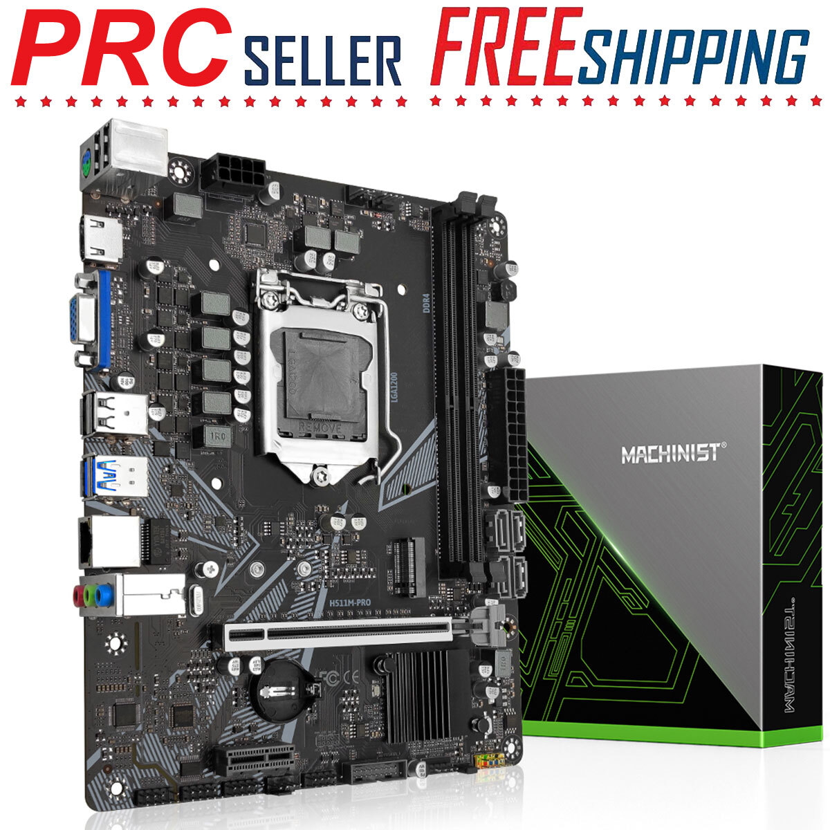 H511M PRO Motherboard LGA 1200 Socket DDR4 PCIE HDMI VGA SATA