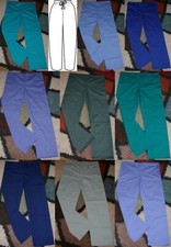 Crest Unisex Drawstring Scrub Pant W/ Back Pocket Sz XS S