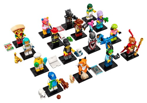 Complete Set of (16) Lego Series 19 Minifigures 71025 New Factory Sealed 2019 - Afbeelding 1 van 19