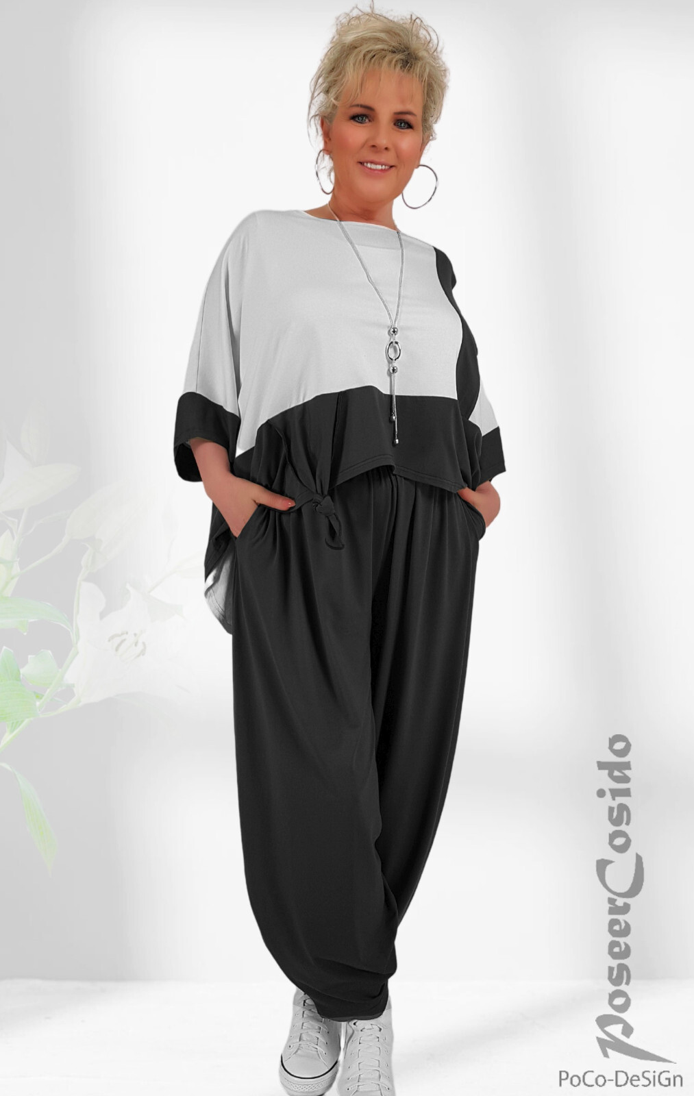LAGENLOOK Tunika Shirt Kasten Shirt Oversize 44 46 48 50 52 54 L XL XXL XXXL