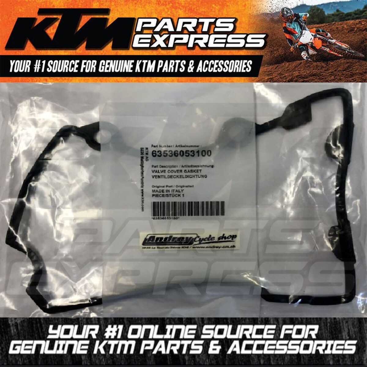 NEW OEM KTM VALVE COVER SEAL 790 890 ADVENTURE R DUKE R 2019