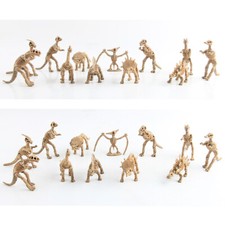 12pcs Simulated Dinosaur Skeleton Prehistoric Animal Bone Model Ornaments NEW