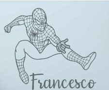 adesivi murali  adesivo murale spiderman decorazione muro cameretta bambini