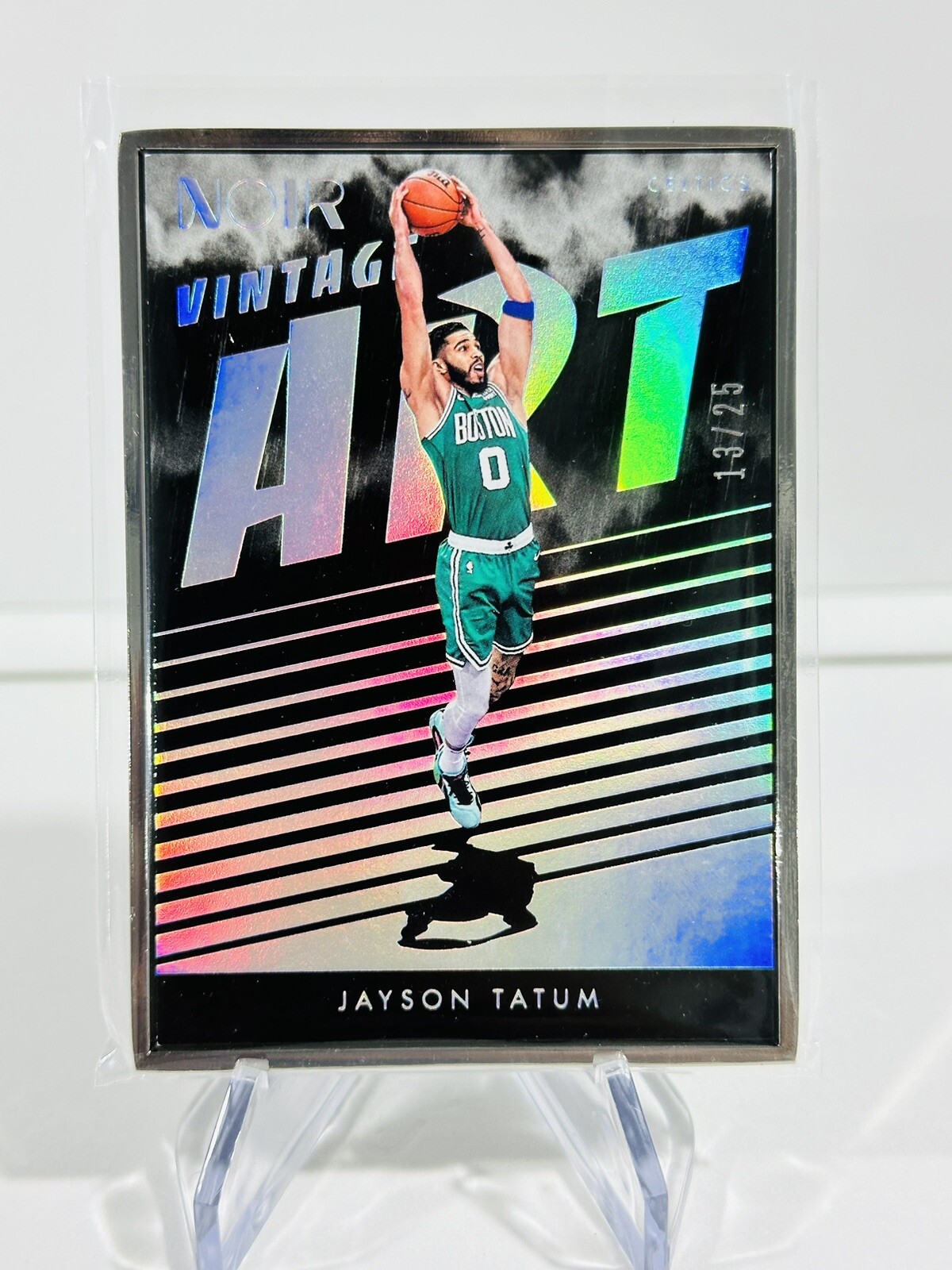 2023-24 Panini Noir Jayson Tatum "Vintage Art" /25 Boston Celtics