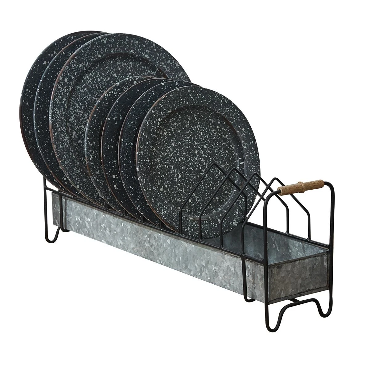 Plate Holder Metal Rack Country Farmhouse Home Decor