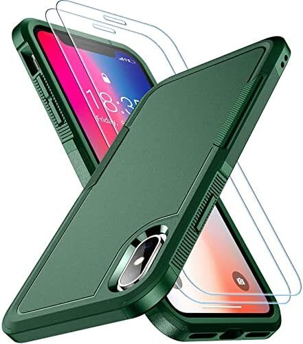 for iPhone X/XS Case,[Dual Layer][10 FT Military Grade Drop Protection] [Non-Sli