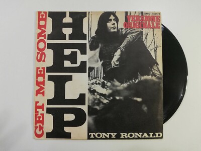 LP 45 7' TONY RONALD Get me some help Once upon a time 1971 italy VINYL 45 GIRI